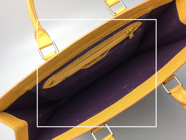ルイヴィトン【Louis Vuitton】エピ サックプラ トートバッグ 内張り交換（2室・貼り込み）
